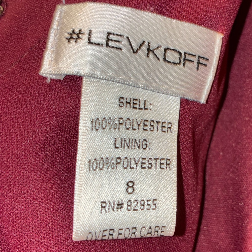 Bill Levkoff Burgundy Dress - Picture 3 of 7